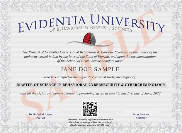 Diploma Evidentia University
